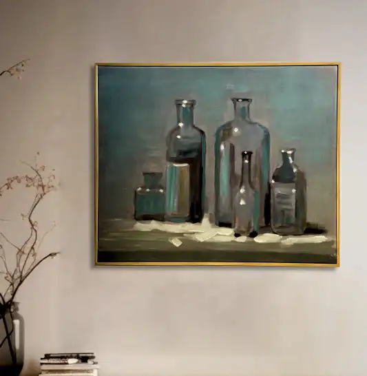 Blue Bottles Artwork